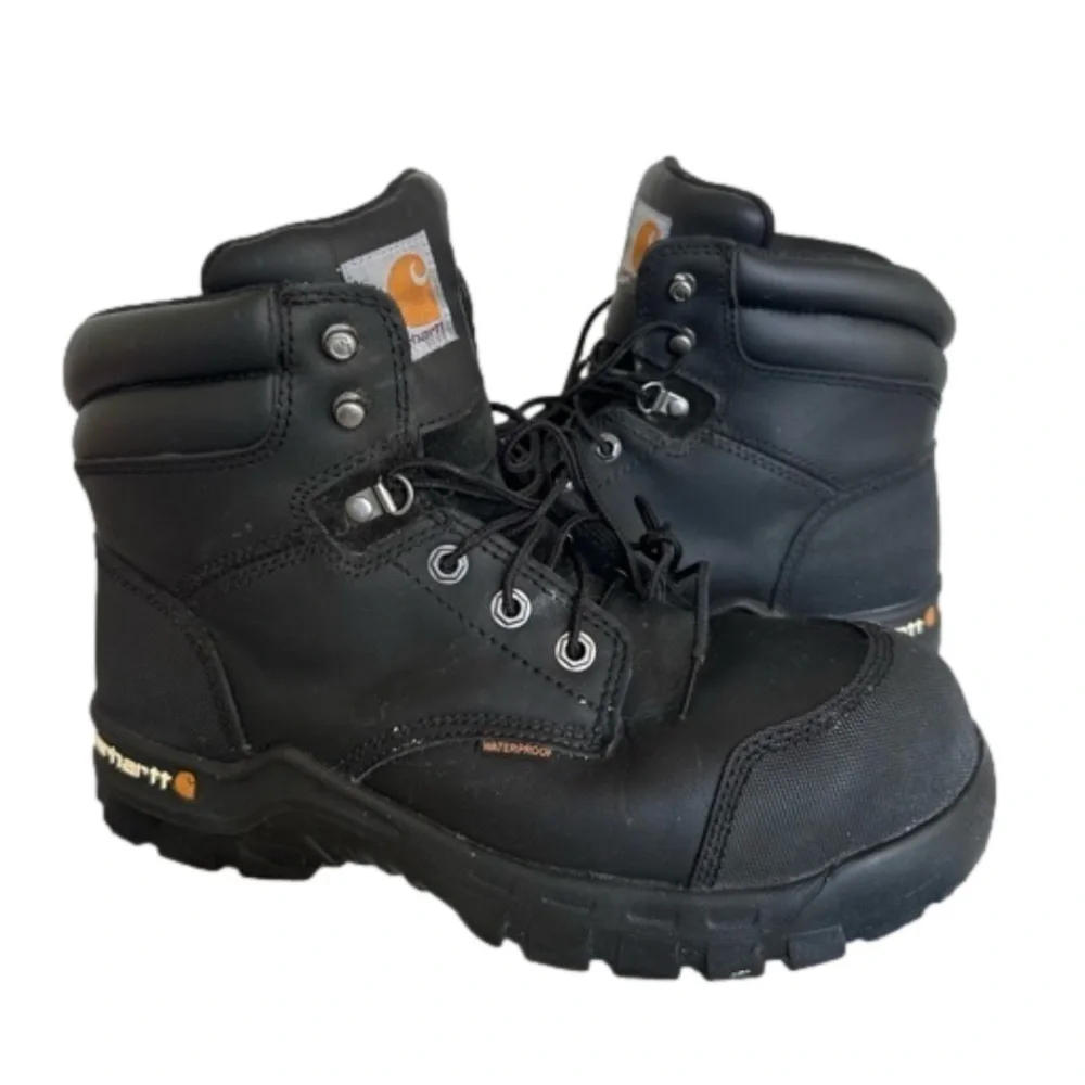 Carhartt Mens Rugged Flex 6” Comp Toe Waterproof Boot Black Size 10 M